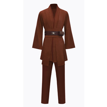 Anakin Brown Tunic Suit Star Wars Anakin Skywalker Cosplay Costume Halloween Outfit Becostume